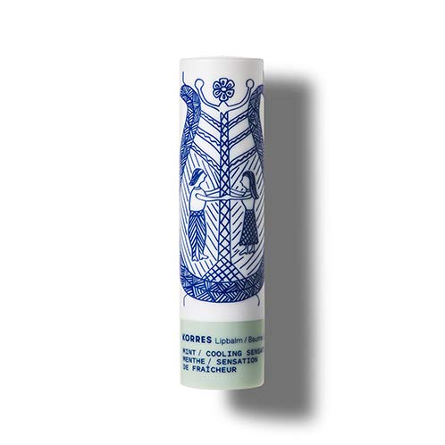 KORRES Balsam Lip Butter Stick Clear Mint, Moisturizing Balm with Greek Hypericum Oil, Nourishing Formula for Smooth Lips, Lightweight Shine, Daily Lip Care, 0.17 oz, Stocking Stuffer
