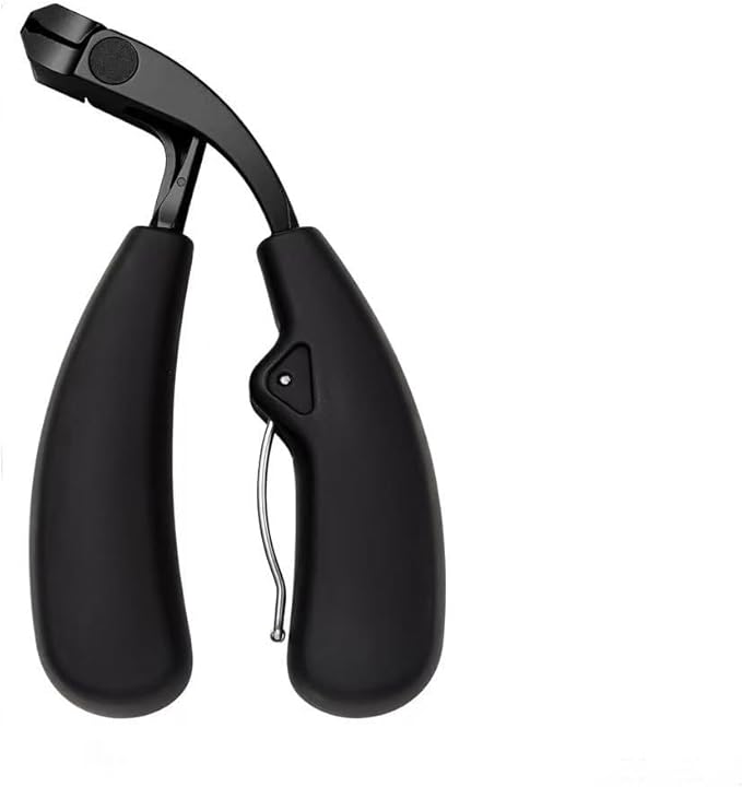 Heavy Duty Toe Nail Clippers for Men ，Ergonomic Non-Slip Long Handle Nail Clippers for Adults Seniors (Black)