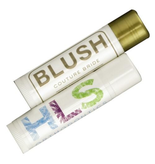 Custom Dental Office Lip Balm with Personalized Labels | Patient Care Gift 100 Pack | Dental Practice Supplies