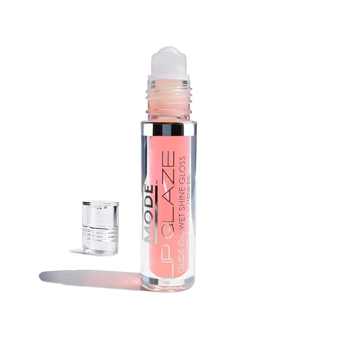 MODE Lip Glaze Flavored Lip Gloss Yummy ARMENIAN MELON Flavor Roll On Sweet Wet Delicious Nourishing Shine, Hydrating Natural Skincare Fruit Oils, Made in NY USA