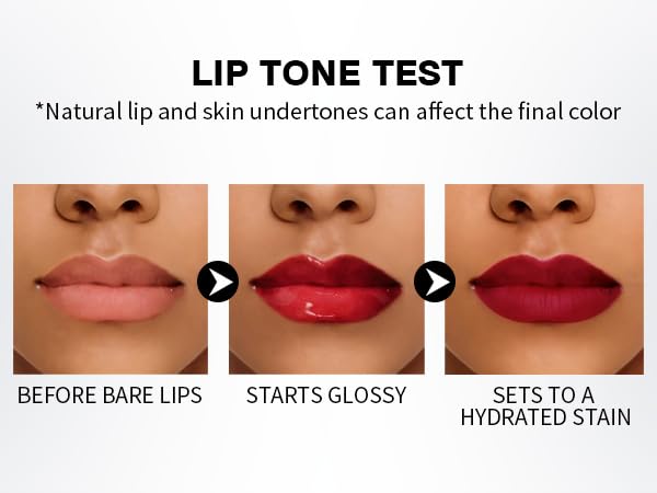 Glossy Lip Stain – Hydrating Tinted Lip Oil Stain with High-Shine Gloss Finish, Non-Sticky Moisturizing Lip Tint, Long-Lasting Stain for Soft & Plump Lips(02 PEACH BANG)