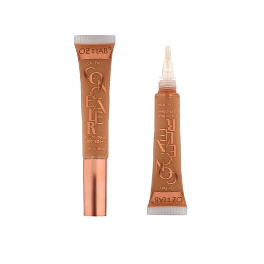 Beauty Hide and Chic Liquid Concealer – Tan (HC-08) – Full Coverage, Long-Lasting, Matte Finish, Lightweight, SPF 30++, Vegan & Cruelty-Free – 0.35 fl oz / 10 ml,pack of 1