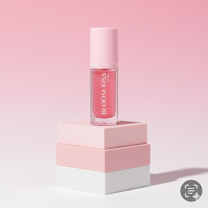Miss Lil USA Bloom Kiss Lip Oil, Nourishing Hydrating High-Shine Lip Oil Gloss, Lightweight Non-Sticky Formula for Soft Glossy Lips, Vegan & Cruelty-Free (Aria)