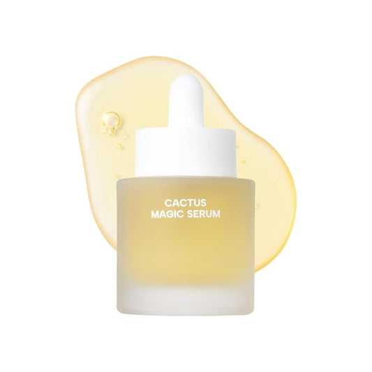 Whamisa Organic Cactus Magic Serum, Anti-Wrinkle & Brightening, Rejuvenation, Strengthen Skin Barrier, Probiotics, Hydrating, Facial Ampoule, Pore Refining, Korean Skin Care (32ml)