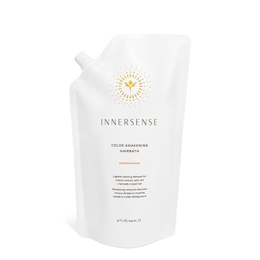 INNERSENSE Organic Beauty - Natural Color Awakening Hairbath Shampoo | Non-Toxic, Cruelty-Free, Clean Haircare (32oz Refill Pouch)