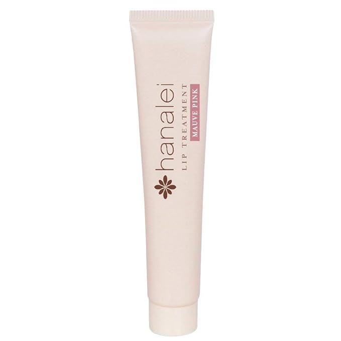 Hanalei Lip Treatment for Dry, Chapped Lips – Intensive Overnight Moisturizer with Kukui Oil, Shea Butter & Grapeseed Oil – Hydrating Balm for Healing Cracks – Mauve Pink Tint, 15g – Cruelty-Free