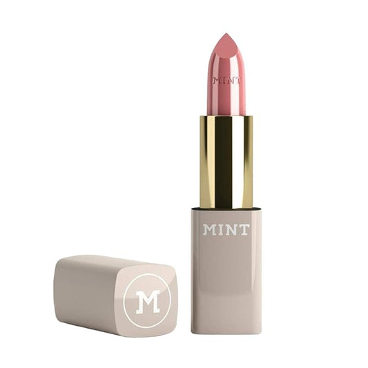 MINT Lipstick in NUDE PARFAIT - Optical Teeth Whitening Lipstick with Blue Pigments - Immediate Bright Smile Effect - Fuller Lips Effect with Hyaluronic Acid and Oléoactif Complex - By Dr. Mintcheva