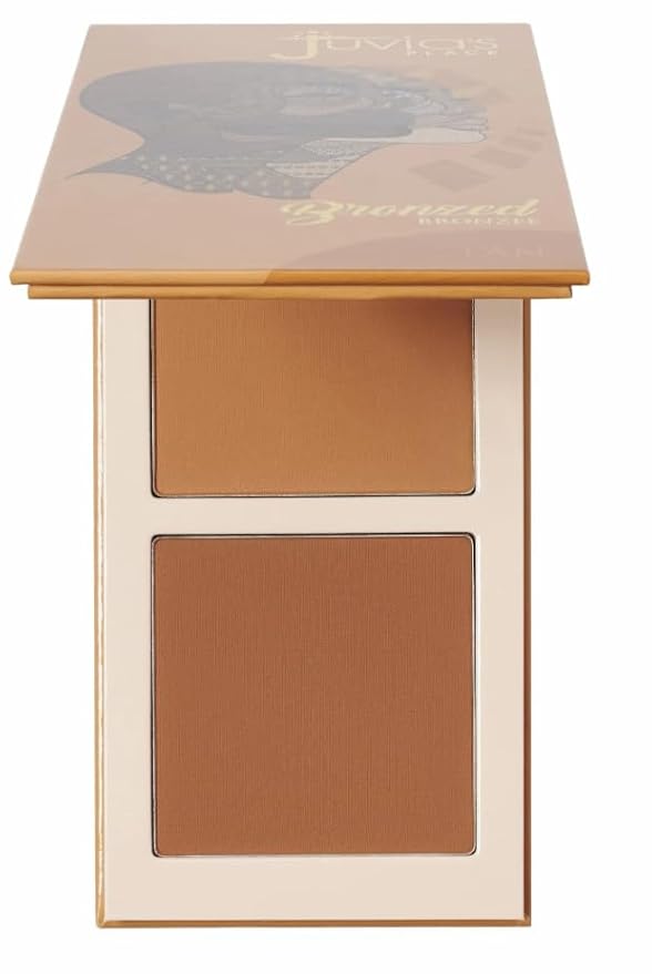 Juvia's Place Bronzed Duo Bronzer Tan - Soft Matte, Contour Powder, Long-Wearing & Buildable Bronzing Powder - Suitable for Tan Skin Tone