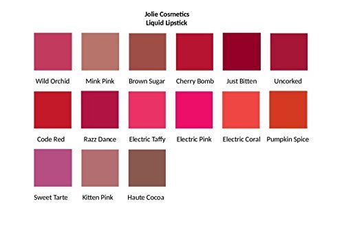 Jolie Liquid Lipstick - Luxurious, Creamy Lipstick W/Wand Applicator (Wild Orchid)