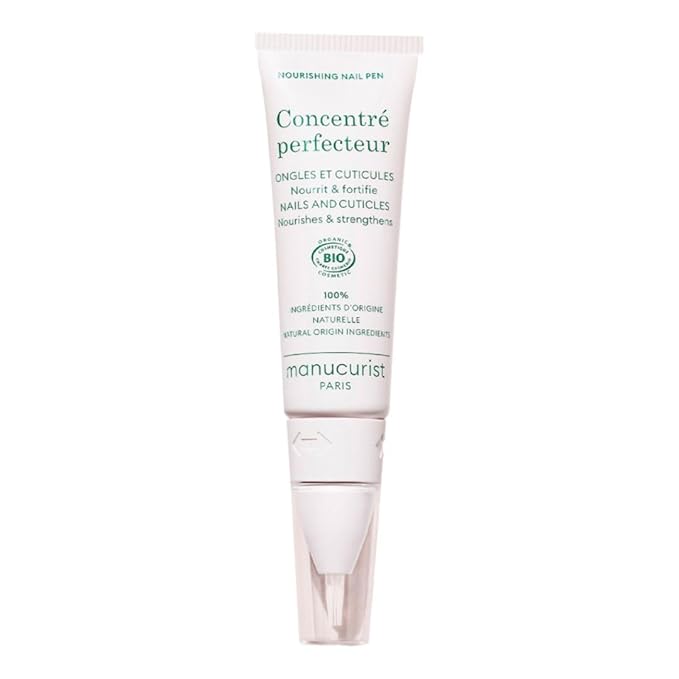 Manucurist Concentré Perfecteur - Nourishing and Fortifying Nail Pen - Vegan & Made in France - 1-in-2 Nail Care Treatment On-the-go: Nail Strengthener & Growth Oil - Valentines Day Gifts for Women