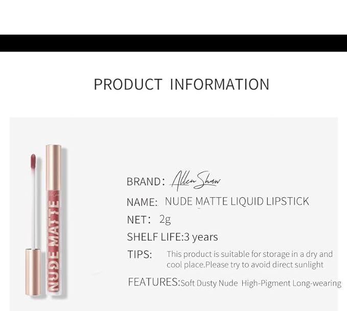 Y-HaLi Lip Glaze Lip Gloss - High Shimmer Natural Lipstick with Moisturizing Formula (503)