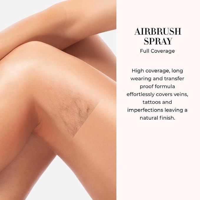 LUMINESS Airbrush Body Coverage - Tattoo Cover Up Makeup - Full Coverage Foundation for Face & Body - Water-Resistant, Long-Wear, Natural Radiant Finish, Deep Rich