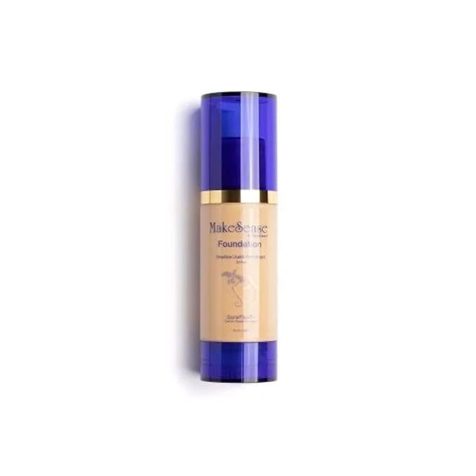 SeneGence MakeSense Original Foundation, Porcelain, 1 Fl Oz, Long-Lasting Oil-Free Formula with Skin-Nourishing Ingredients, Water-Resistant