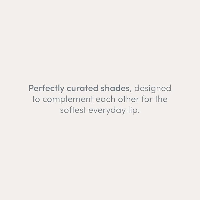 Everyday Neutral Lip Combo - Longwear Soft Definition Lip Liner (Almond) + Hydrating Effortless Lips Balm-Lipstick-Gloss Hybrid (Zinnia) for Natural, Mauve-Brown “Your Lips But Better” Look — Creamy,