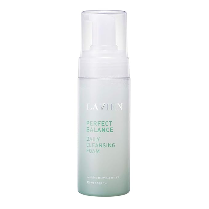 LAVIEN Perfect Balance Daily Cleansing Foam - Mild Bubble Foam Cleanser, Skincare Routine - Gentle On All Skin Types - 5.97 Fl Oz (150ml) Bottle
