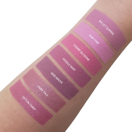 Aromi Baby Pink Matte Liquid Lipstick - Light Pink Lip Color for Women, Long-lasting, Velvety Finish, Waterproof, Vegan, Handmade (Baby Pink)
