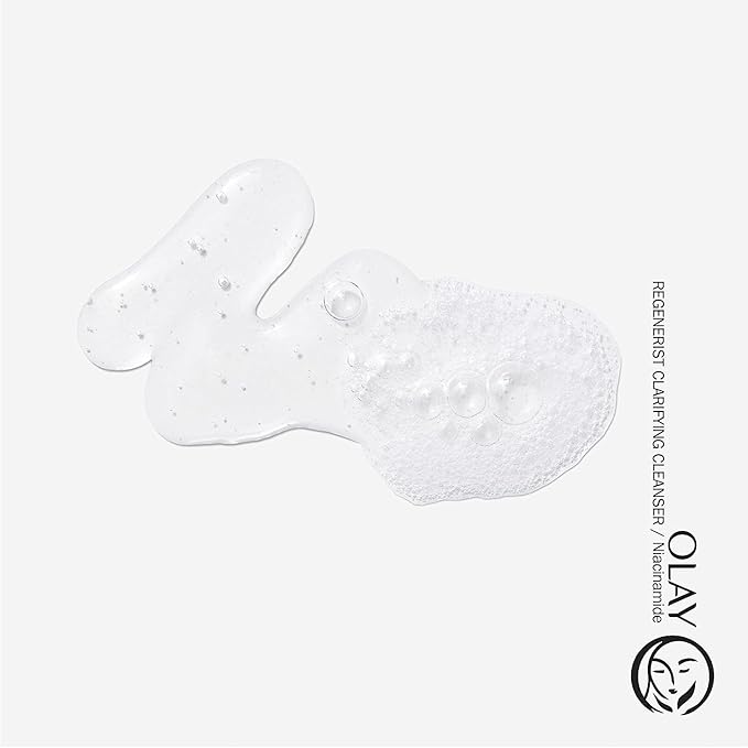 Olay Face Wash, Daily Facial Cleanser with Niacinamide, Peptides & Glycerin - Clarifying, Refreshes Skin Surface, Refines Appearance of Pores - Sulfate-Free, Paraben-Free, Oil-Free, 16 Oz