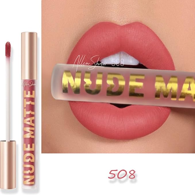 Y-HaLi Lip Glaze Lip Gloss - High Shimmer Natural Lipstick with Moisturizing Formula (508)