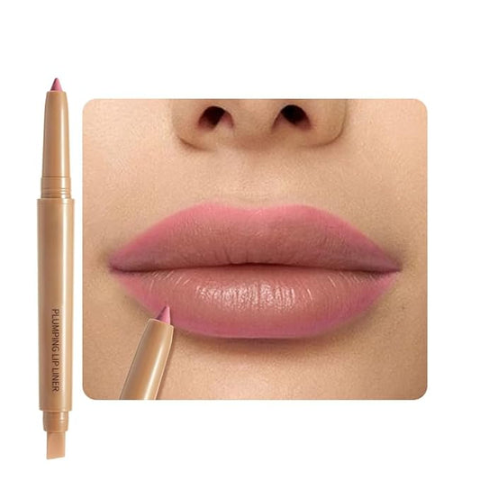 Waterproof Matte Lip Liner Pencil with Silicone Smudger – Long-Lasting Retractable Velvet Crayon, Vegan & Cruelty-Free, Define & Sculpt Lips for Work, Date, Party & Travel (01#, pack of 1)