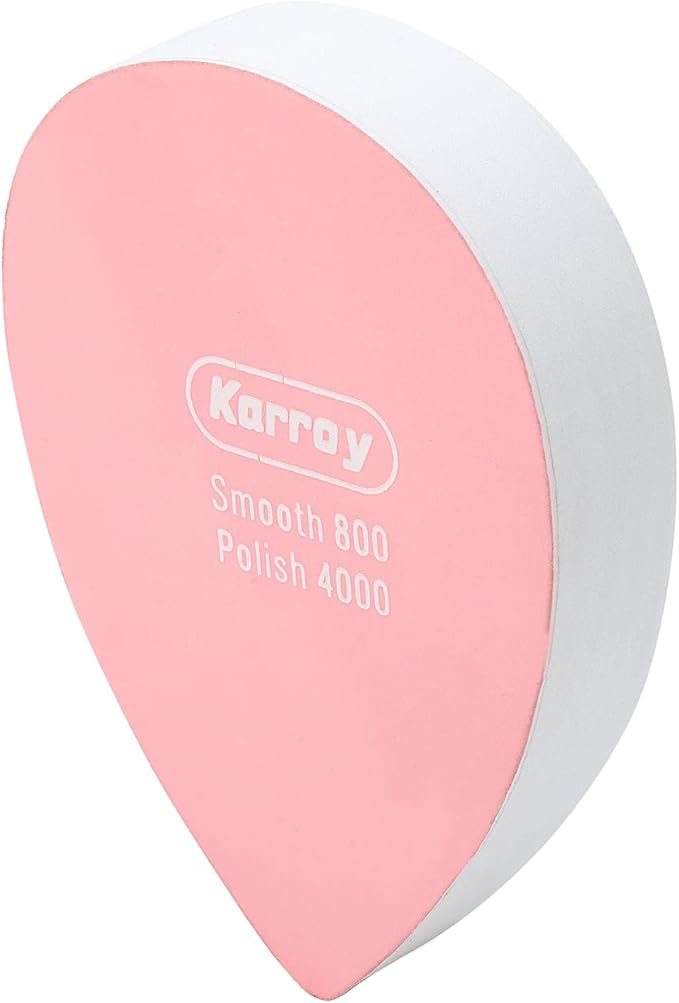 Karroy Nail Files and Buffers for Natural Nails Smooth and Polish Gel Surface 400/600/4000 Grit (A-Drop)