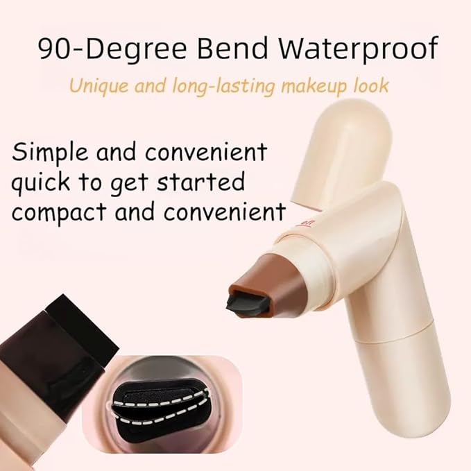 Foldable Winged Eyeliner Stamp Pen Easy Makeup Eye Liner Pen Naturally, It Is Not Easy To Get Dizzy, Fast Drying And Durable Color Development Double Head Eyeliner Seal (BLACK)