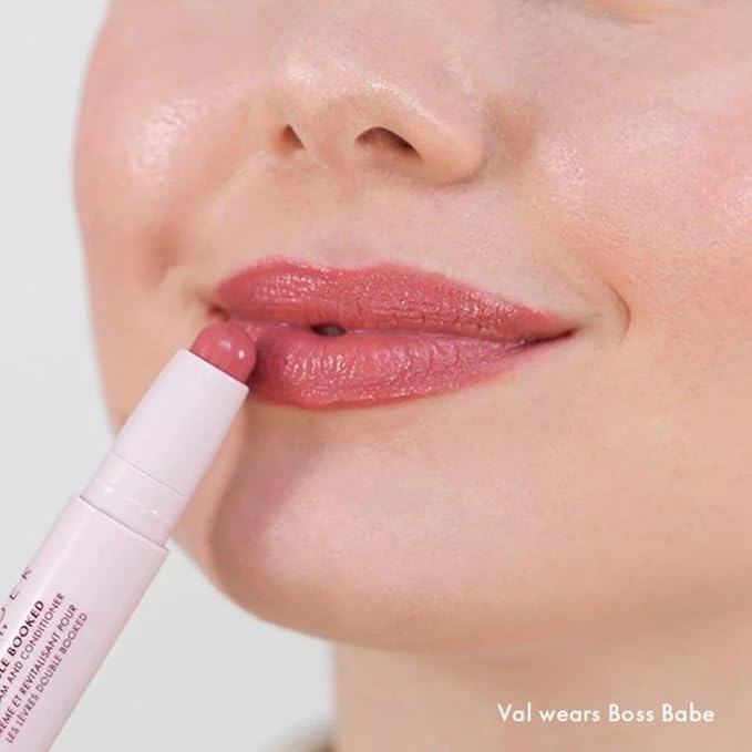 Wander Beauty Double Booked Lip Conditioner & Cream - Boss Babe/In The Clear - Dual-Sided Cream Lipstick With Vitamin E and Shea Butter - Glossy Tinted Lip Balm For Dry Cracked Lips - 0.05 oz