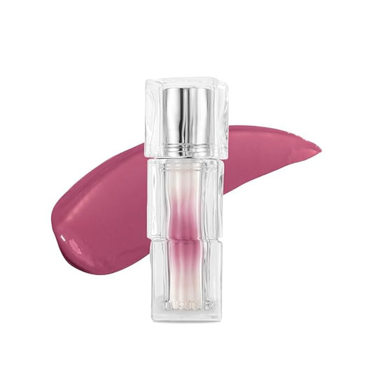 TIRTIR [*Mini Size Waterism Tinted Lip Gloss #30 Mauve Blush, 0.06 Fl Oz – Kiss Ready Lipgloss, 12H Long Lasting Non Sticky Natural Tinted Glow Korean Multiuse Cheek and Lip Tint for Women gift