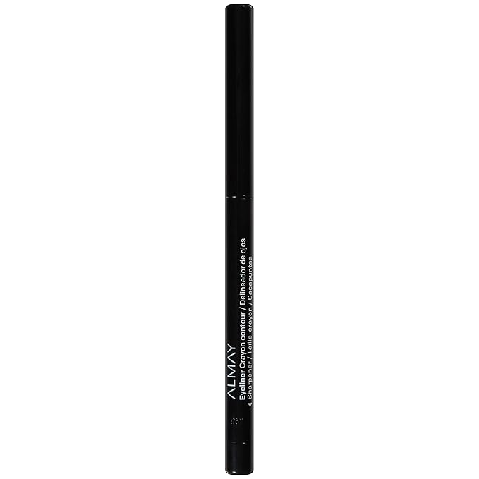 Almay All-Day Eyeliner Pencil, Hypoallergenic, Cruelty-Free, Smudge-Proof, Ophthalmologist Tested, Stocking Stuffer for Women, 205 Black, 0.01 oz