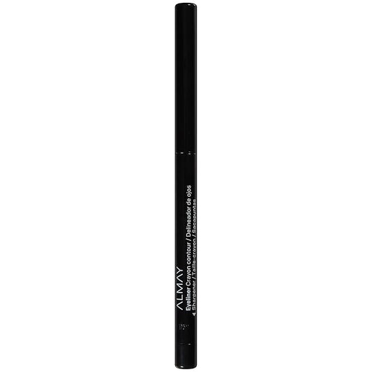 Almay All-Day Eyeliner Pencil, Hypoallergenic, Cruelty-Free, Smudge-Proof, Ophthalmologist Tested, Stocking Stuffer for Women, 205 Black, 0.01 oz