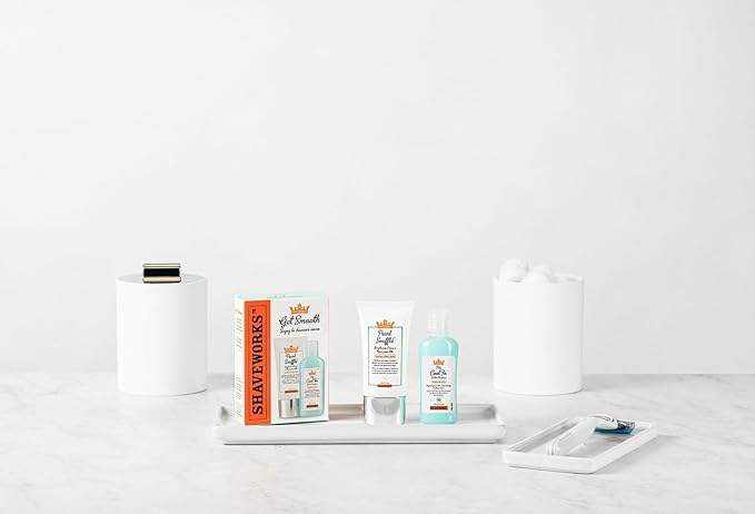 Shaveworks Get Smooth Duo, Post Waxing and Shaving Solution for Ingrown Hair, Razor Bumps and Razor Burns, The Cool Fix, 1 Fl Oz. and The Pearl Soufflé Shave Cream, 1 Fl Oz.