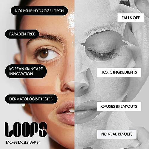 LOOPS VARIETY LOOP KIT - Hydrogel Korean Face Mask for Every Skin- Five Collagen Face Masks fo, Detoxifying, Repairing, Glowing, & Rejuvenating - Gifts for Women -5 Pc