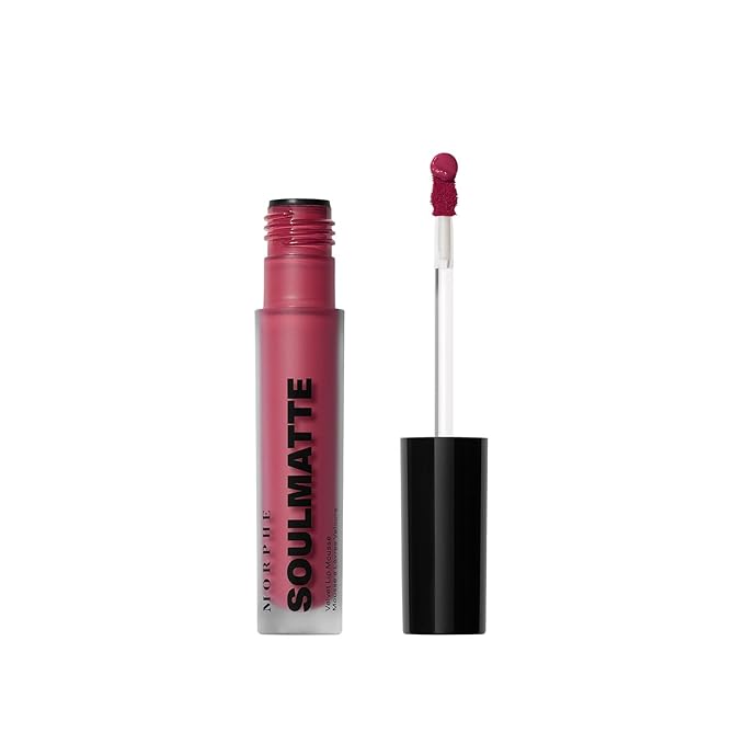 Morphe Soulmatte Velvet Lip Mousse - Air-Whipped Matte Lipstick for Women with Vitamin E to Hydrate, Soften & Smooth - Provides Long Lasting & Velvety Formula - Bella (0.13 Fl Oz)