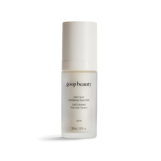 goop Beauty Sleep Milk Serum | Intense Face Exfoliator to Smooth Uneven Texture, Wrinkles, & Pores | Glycolic Acid & Hyaluronic Serum | Dark Spot Corrector | 1 fl oz