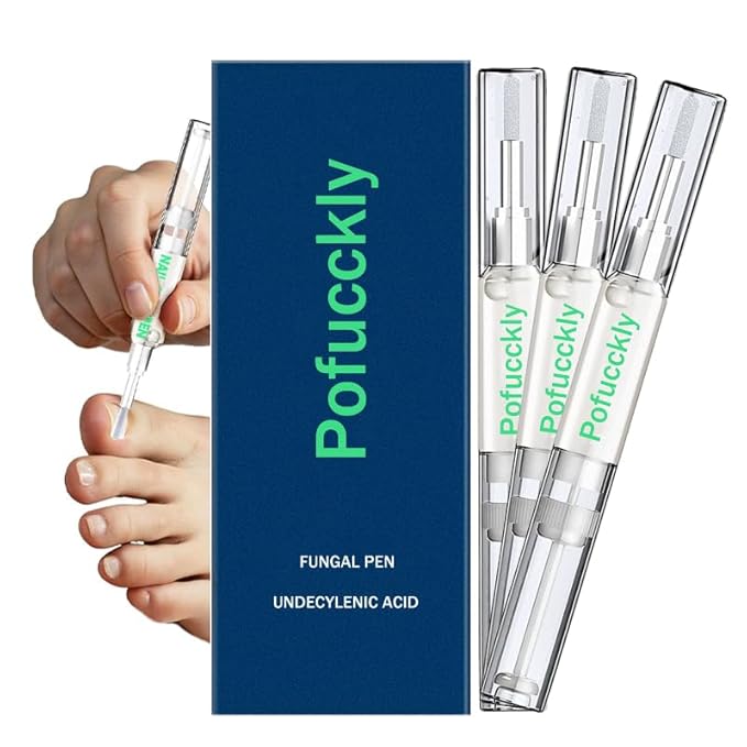 Nail Repair Pen,Toenail Fungus Pen Extra Strength Nail Repair and Renew Discolored, Damaged, Broken and Thick Nails Toenails, Tea Tree Oil, Honey, Natural Formula - 3PCS