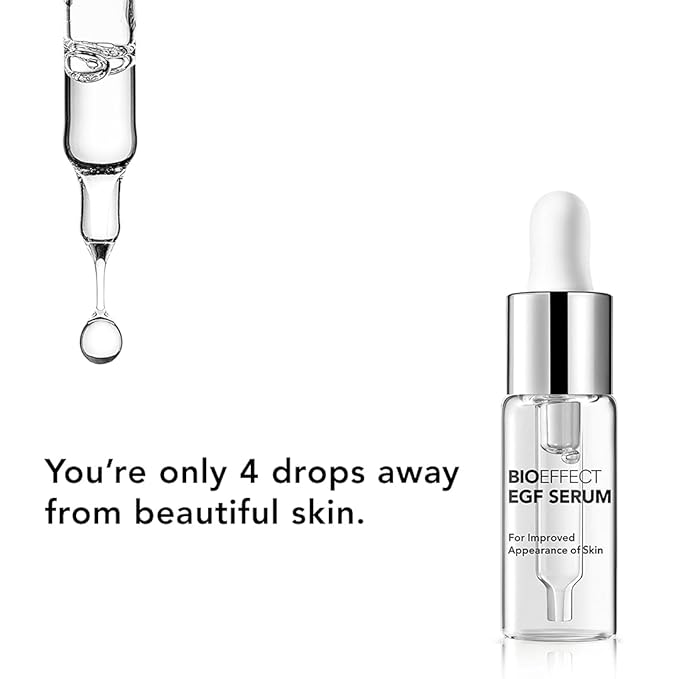 BIOEFFECT EGF Serum | Barley-Derived Epidermal Growth Factor + Hyaluronic Acid | Anti-Aging Face Serum for Fine Lines & Wrinkles, Hydration & Firmness, 15 mL / 0.50 oz