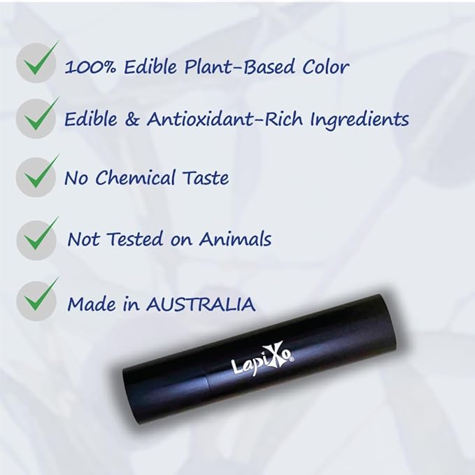 LAPIXO 100% Plant-based Color Lipstick, Unique Formula, Natural + Moisturizing | Non-Toxic, All Food Ingredients, Antioxidant-rich, Natural Matte Vibrant Color, 4.4g/0.15oz (Dragon Fruit color)
