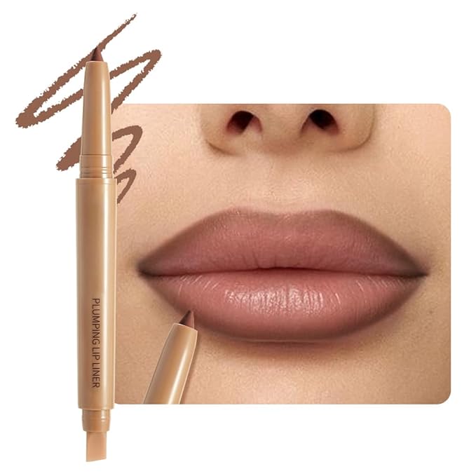 Waterproof Matte Lip Liner Pencil with Silicone Smudger – Long-Lasting Retractable Velvet Crayon, Define & Sculpt Lips, Vegan & Cruelty-Free, Perfect for Work, Date, Party & Travel (07#, pack of 1)