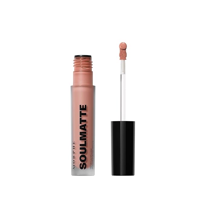 Morphe Soulmatte Velvet Lip Mousse - Air-Whipped Matte Lipstick for Women with Vitamin E to Hydrate, Soften & Smooth - Provides Long Lasting & Velvety Formula - Quick Crush (0.13 Fl Oz)