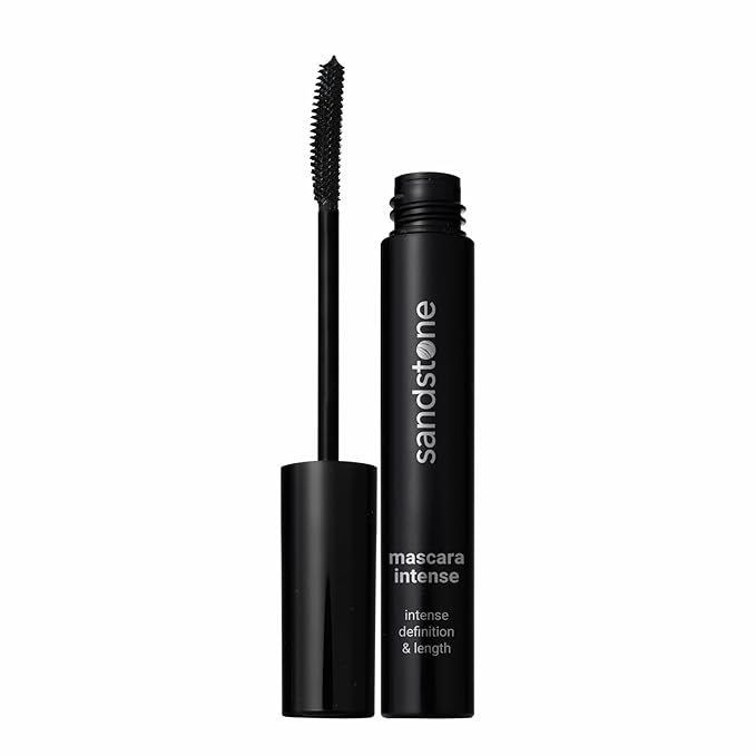 Sandstone Scandinavia Hypoallergenic Mascara Sensitive Eyes - Smudge-Proof, Sweatproof and Lengthening with amazing separation of the lashes - Vegan and Non Toxic (Black, 9 ml)