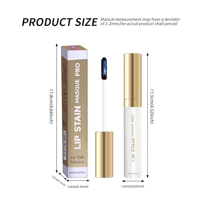 Lip Stain - Wipe-Off & Peel Off Lip Color | Waterproof, Long Lasting, Transfer-Resistant, Smudge-Proof Lip Tint | Easy Wipe Finish, High Pigment | All-Day Vibrant Kiss-Proof Lip Stain,Soft Rosy Brown
