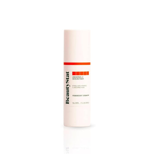 BeautyStat Universal C Skin Refiner - Vitamin C Serum for Face, 20% Pure L-Ascorbic Acid - Created by a 20+ Year Skincare Veteran Cosmetic Chemist (30ml / 1.0 oz)