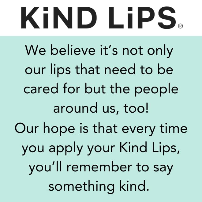 Kind Lips Organic Sweet Mint Lip Balm 5-Pack – Cooling, Refreshing Lip Care for Dry Lips • 100% Natural, Clean, Gluten-Free, Grain-Free • Made in USA • Family Value chapstick Set