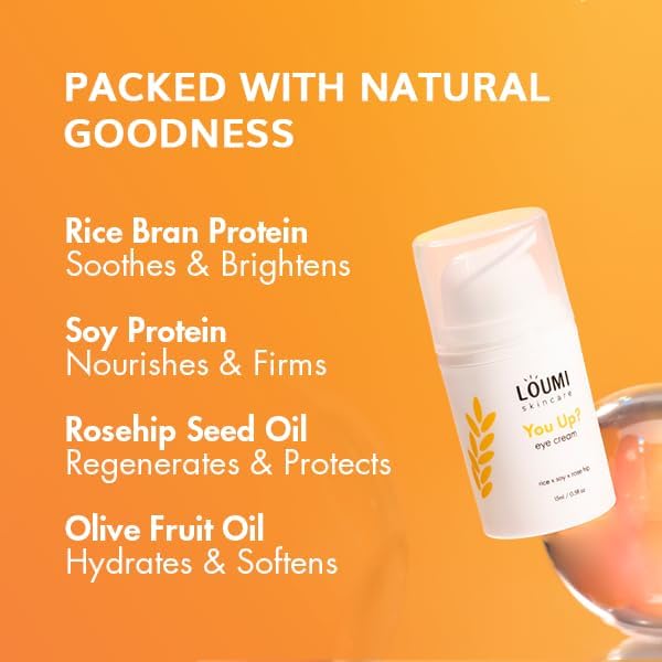 LOUMI Skincare Day to Night Bundle - Say Aloe All-Day Face Cream, You Up? Rose Hip Eye Cream, and Reive Retinol Drops - Hydrating, Natural, Vegan & Cruelty-Free, Lightweight
