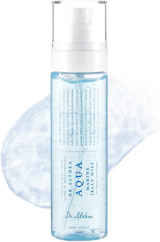 Dr.Althea Aqua Marine Jelly Mist | Lightweight, Ultra-Fine Facial Mist Spray | Hydrating Serum with PDRN & Triple Hyaluronic Acid | Vegan Korean Skincare, 3.38 fl.oz