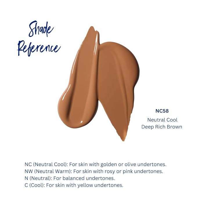 Best Bronze Bombshell Body Makeup - Tattoo Cover Up Makeup & Body Foundation Waterproof - Tattoo Concealer Waterproof for Scars, Varicose Veins Cover Up & Leg Foundation (NC58 Deep Rich Brown)