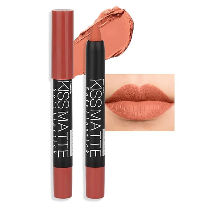 BINGBRUSH Smooth Longwear Lipstick Pack Set, Matte Color Stick Ultimate Lip Crayon for Makeup Collection - Waterproof Velvet Lipgloss Lip Stain (19#)