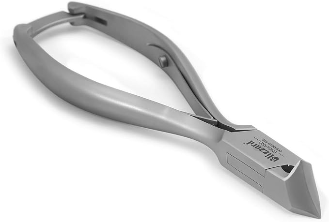 Nail Clippers for Men with Thick or Ingrown Toenails – Blizzard Podiatrist Toenail Clipper Set German Forged – 5.5 inch Heavy Duty Nail Cutter – Moon Head Smooth Handles - Hospital Grade