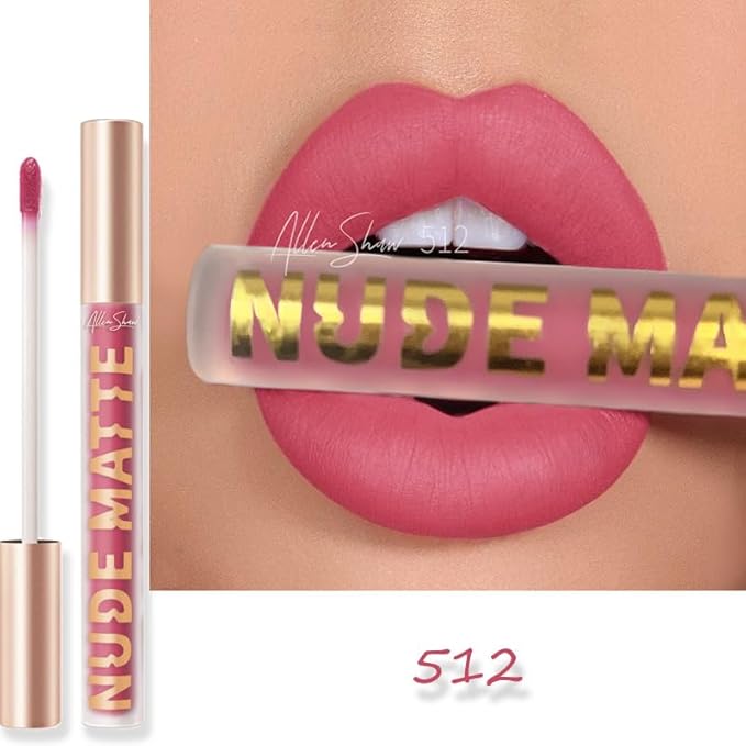 Y-HaLi Lip Glaze Lip Gloss - High Shimmer Natural Lipstick with Moisturizing Formula (512)