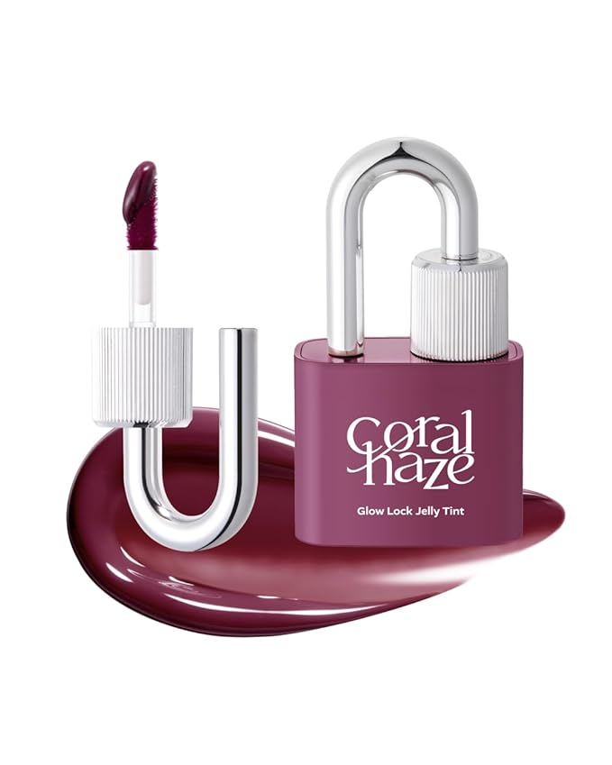 Glow Lock Jelly Tint 109 Heavy 4g, Hydrating Jelly Glow Lip Stain, Glass-Like Shine Lip Gloss, Long-Lasting Color, Moisturizing Lip Enhancer, Collectible Lock-Shaped Design, Korean Makeup