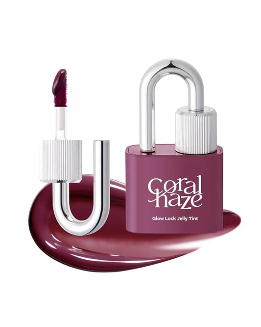 Glow Lock Jelly Tint 109 Heavy 4g, Hydrating Jelly Glow Lip Stain, Glass-Like Shine Lip Gloss, Long-Lasting Color, Moisturizing Lip Enhancer, Collectible Lock-Shaped Design, Korean Makeup